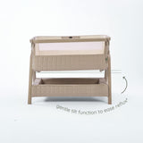 Tutti Bambini Cozee Sense Bedside Crib - Soft Walnut & Cocoa