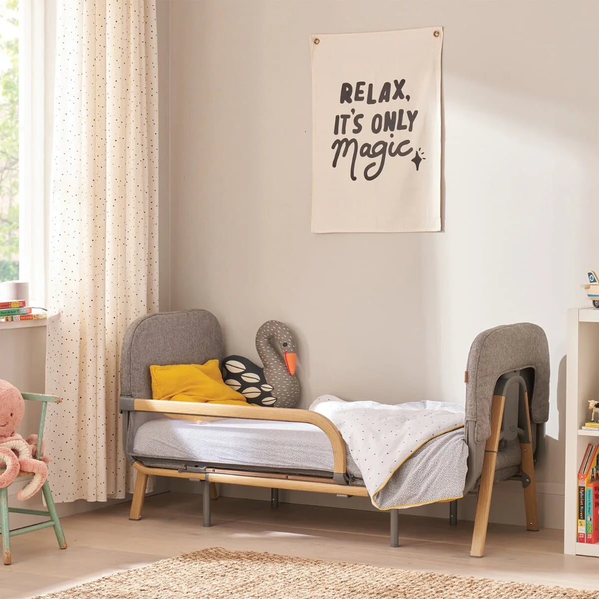 Tutti Bambini Cozee XL Junior Bed & Sofa Expansion Pack - Oak & Charcoal