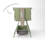 Tutti Bambini Cozee Zen Bedside Crib - Eucalyptus