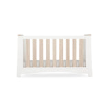 CuddleCo Ada 3 Piece Nursery Furniture Set with Cot Bed, Dresser and Wardrobe - White & Ash