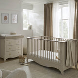 CuddleCo Clara 2 Piece Nursery Furniture Set with Cot Bed and Dresser - Cashmere
