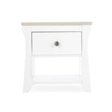 CuddleCo Clara Bedside Table - White & Ash