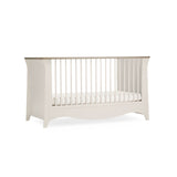 CuddleCo Clara 3 Piece Nursery Furniture Set with Cot Bed, Dresser and Wardrobe - Cashmere