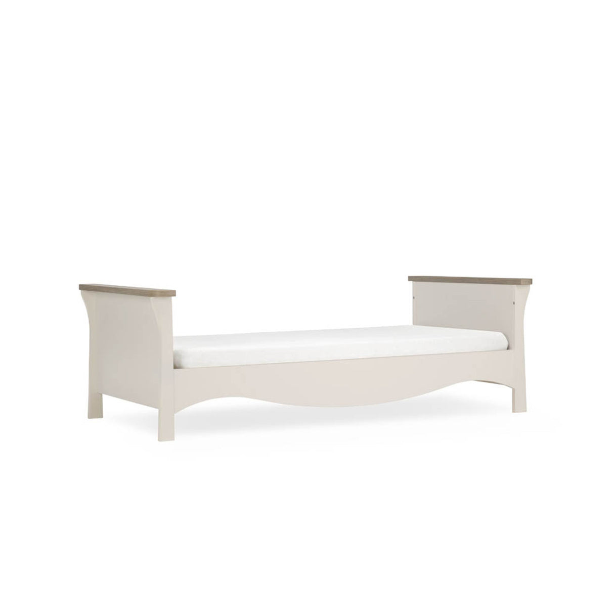 CuddleCo Clara 3 Piece Nursery Furniture Set with Cot Bed, Dresser and Wardrobe - Cashmere