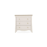 CuddleCo Clara 3 Piece Nursery Furniture Set with Cot Bed, Dresser and Wardrobe - Cashmere