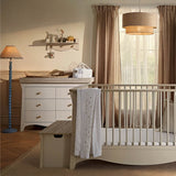 CuddleCo Clara Luxe 2 Piece Nursery Furniture Set with Cot Bed and Dresser - Cashmere & Ash