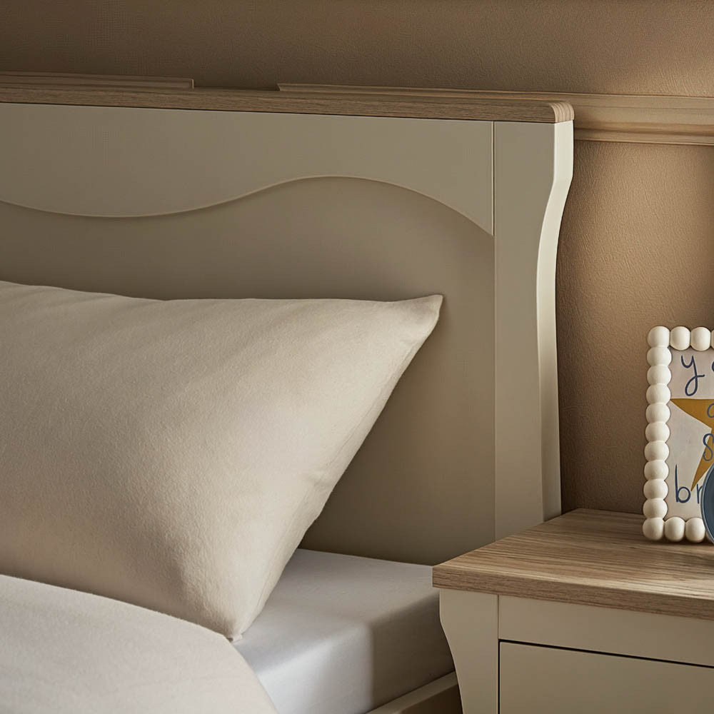 CuddleCo Clara Single Bed - Cashmere & Ash