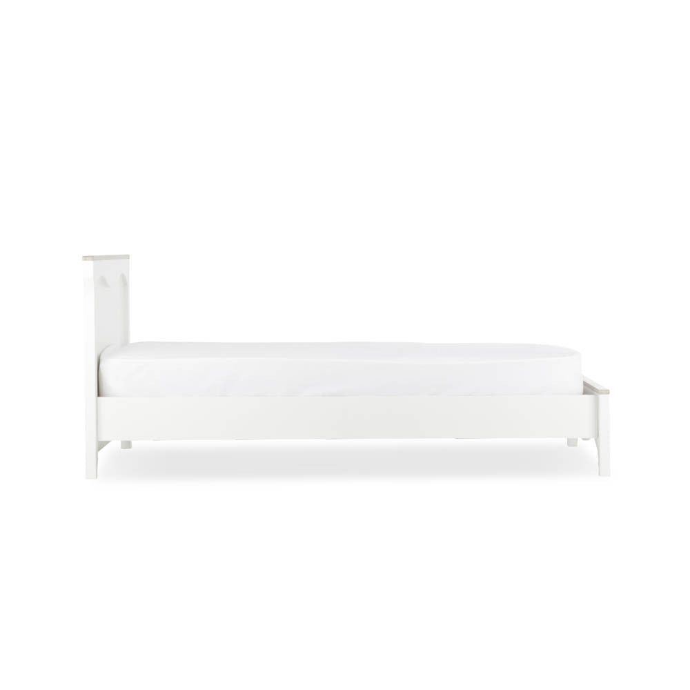 CuddleCo Clara Single Bed - White & Ash