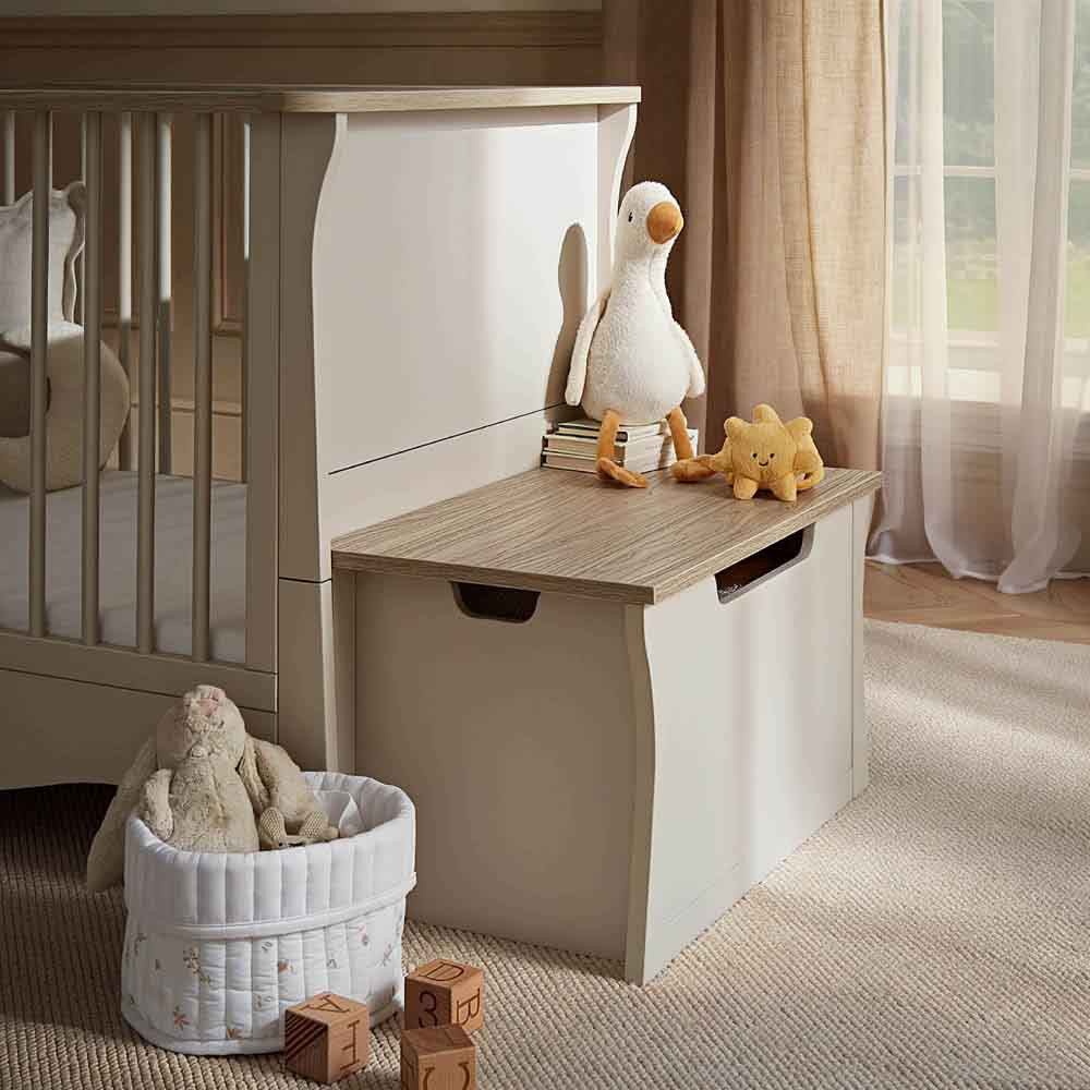 CuddleCo Clara Toy Storage Box - Cashmere & Ash
