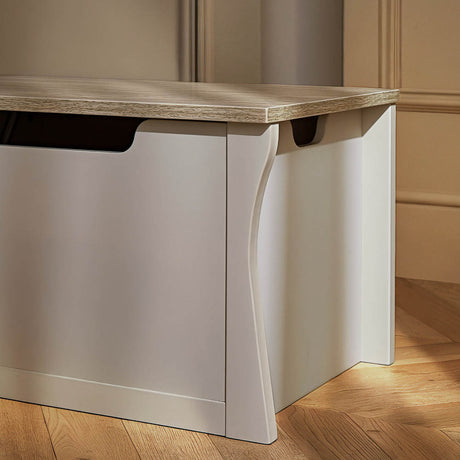 CuddleCo Clara Toy Storage Box - Cashmere & Ash