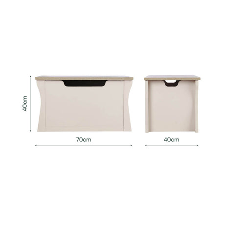 CuddleCo Clara Toy Storage Box - Cashmere & Ash