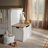 CuddleCo Clara Toy Storage Box - White & Ash