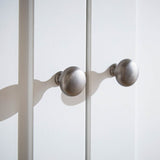 CuddleCo Clara Triple Wardrobe - White & Ash
