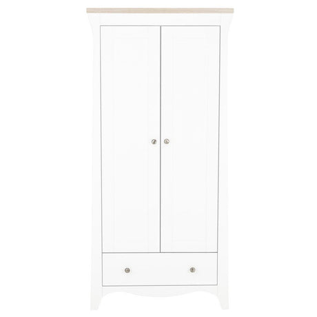 CuddleCo Clara Wardrobe - White & Ash