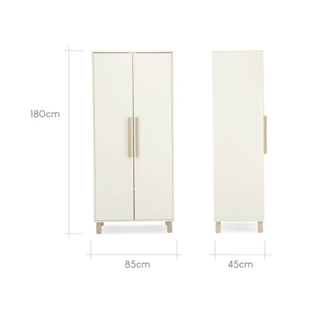 CuddleCo Harper Wardrobe - Cream & Ash