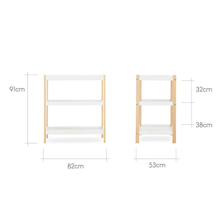 CuddleCo Nola Changing Unit Table - White / Natural
