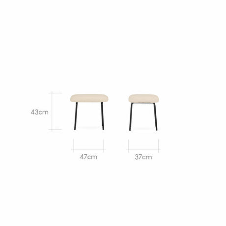 CuddleCo Marley Nursing Chair & Footstool - Teddy Light Beige