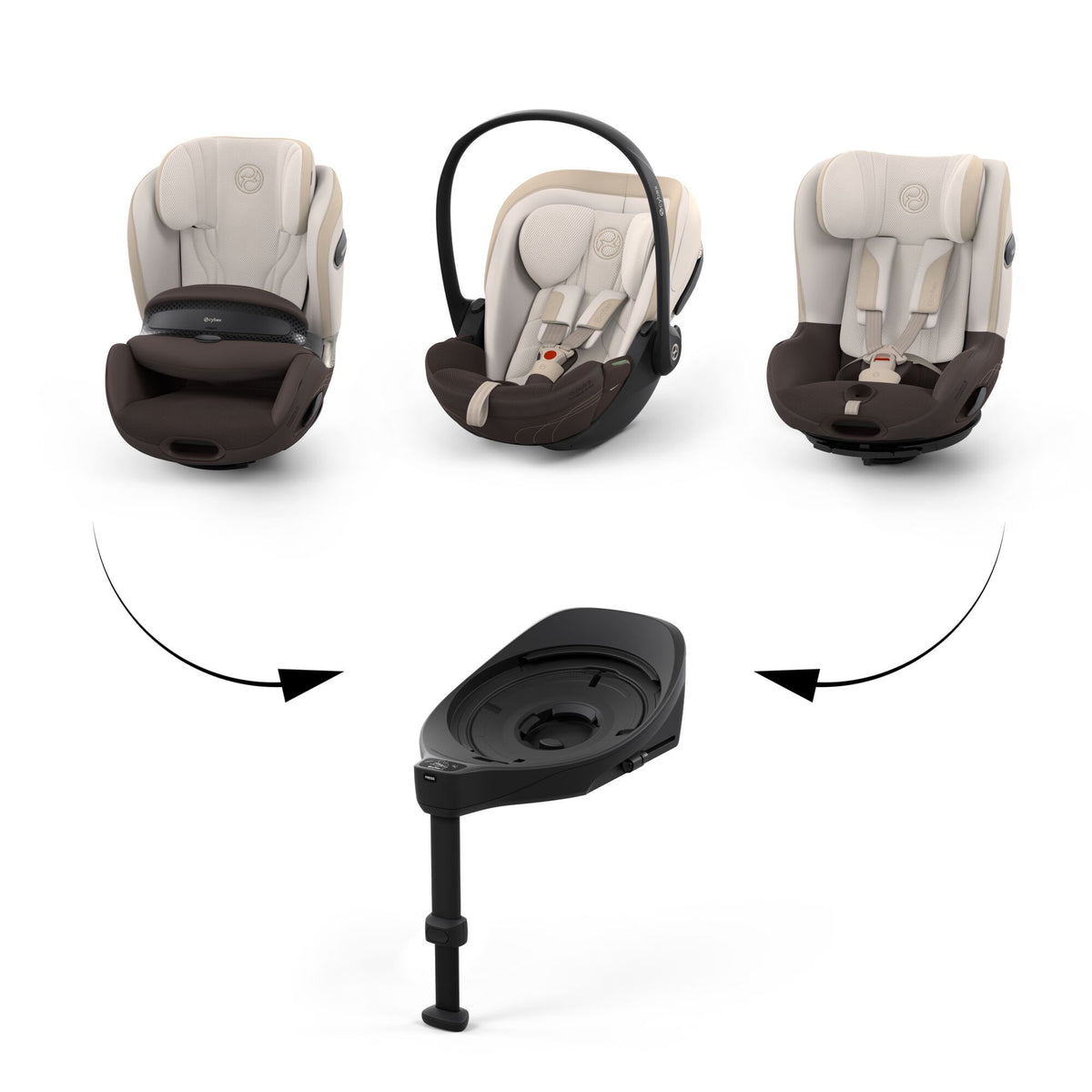 Cybex Anoris S i-Size Air Bag Car Seat | STYLE - Amber Brown 10