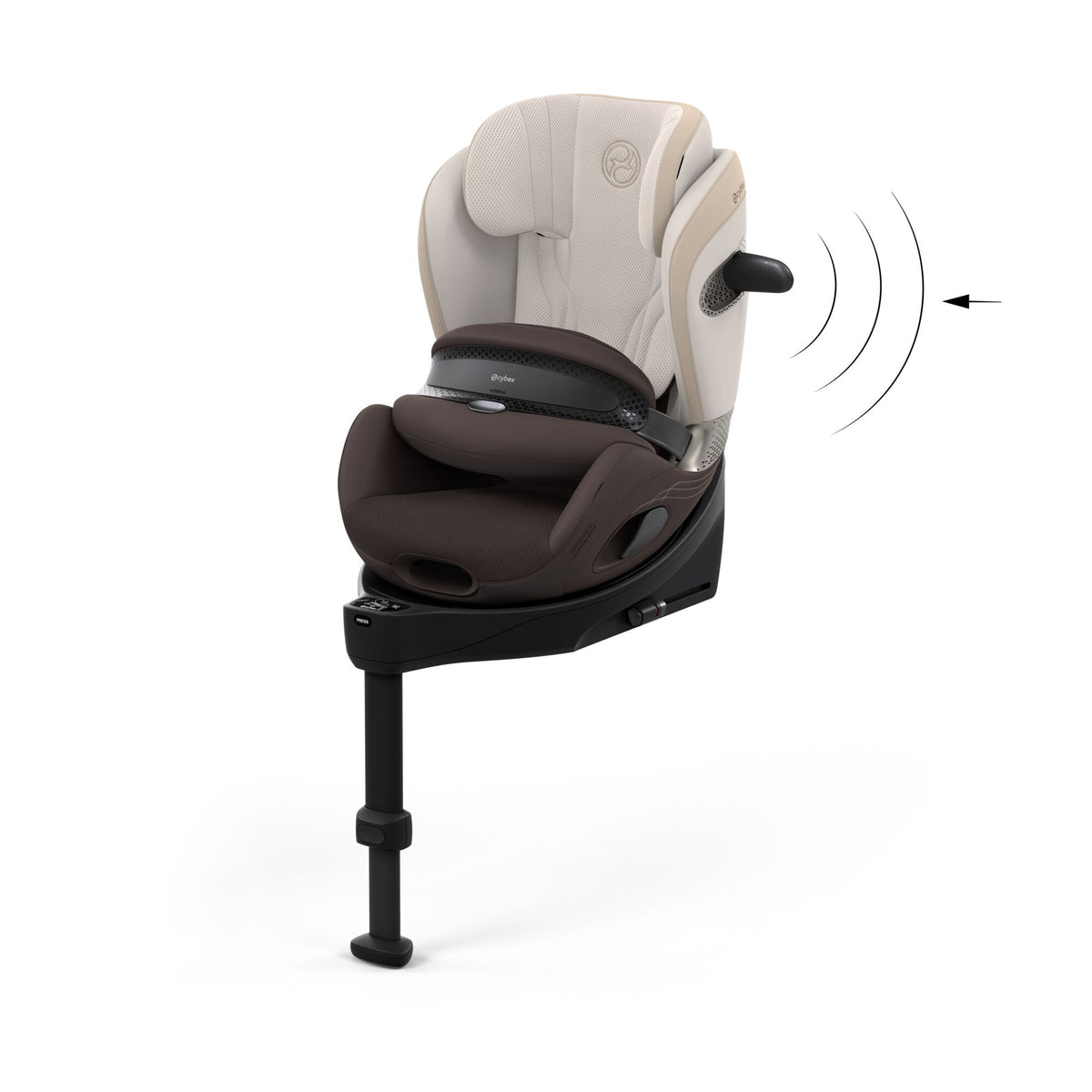 Cybex Anoris S i-Size Air Bag Car Seat | STYLE - Amber Brown 9