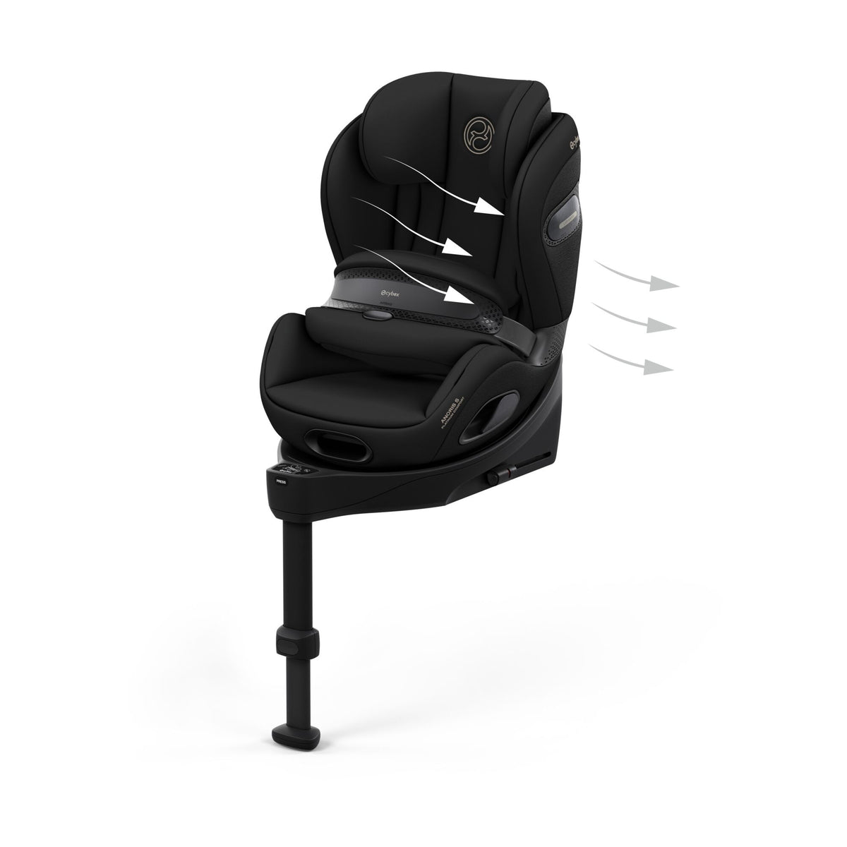Cybex Anoris Si i-Size Air Bag Car Seat | COMFORT - Sepia Black 7