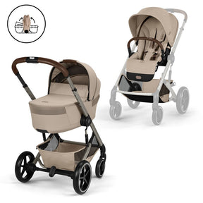Cybex Balios 2026 inc Foldable Carrycot - Almond Beige 1