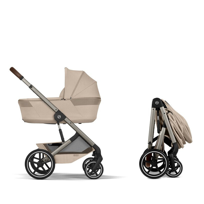 Cybex Balios 2026 inc Foldable Carrycot - Almond Beige 4