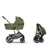 Cybex Balios 2026 inc Foldable Carrycot - Moss Green 4