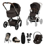 Cybex Balios 2026 inc Foldable Carrycot Travel System Bundle - Chocolate Brown 1