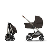 Cybex Balios 2026 inc Foldable Carrycot Travel System Bundle - Chocolate Brown 2