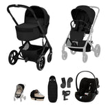 Cybex Balios 2026 inc Foldable Carrycot Travel System Bundle - Moon Black 1
