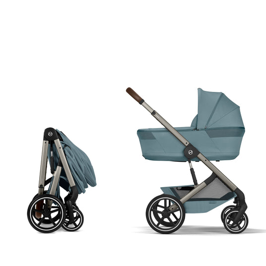 Cybex Balios 2026 inc Foldable Carrycot Travel System Bundle - Stormy Blue 2