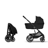 Cybex Balios 2026 inc Foldable Carrycot Ultimate Travel System Bundle - Moon Black 2