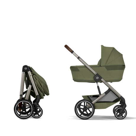 Cybex Balios 2026 inc Foldable Carrycot Ultimate Travel System Bundle - Moss Green 2