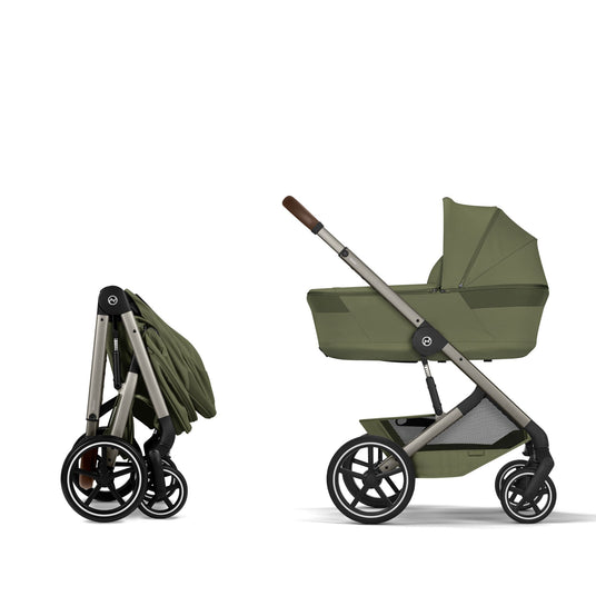 Cybex Balios 2026 inc Foldable Carrycot Ultimate Travel System Bundle - Moss Green 2
