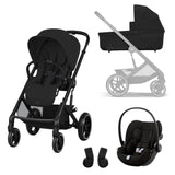 Cybex Balios S Lux Travel System with Cloud G Car Seat - Moon Black