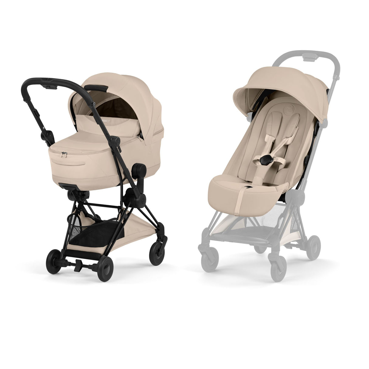 Cybex Coya 2026 inc Carrycot - Matt Black / Cozy Beige 1