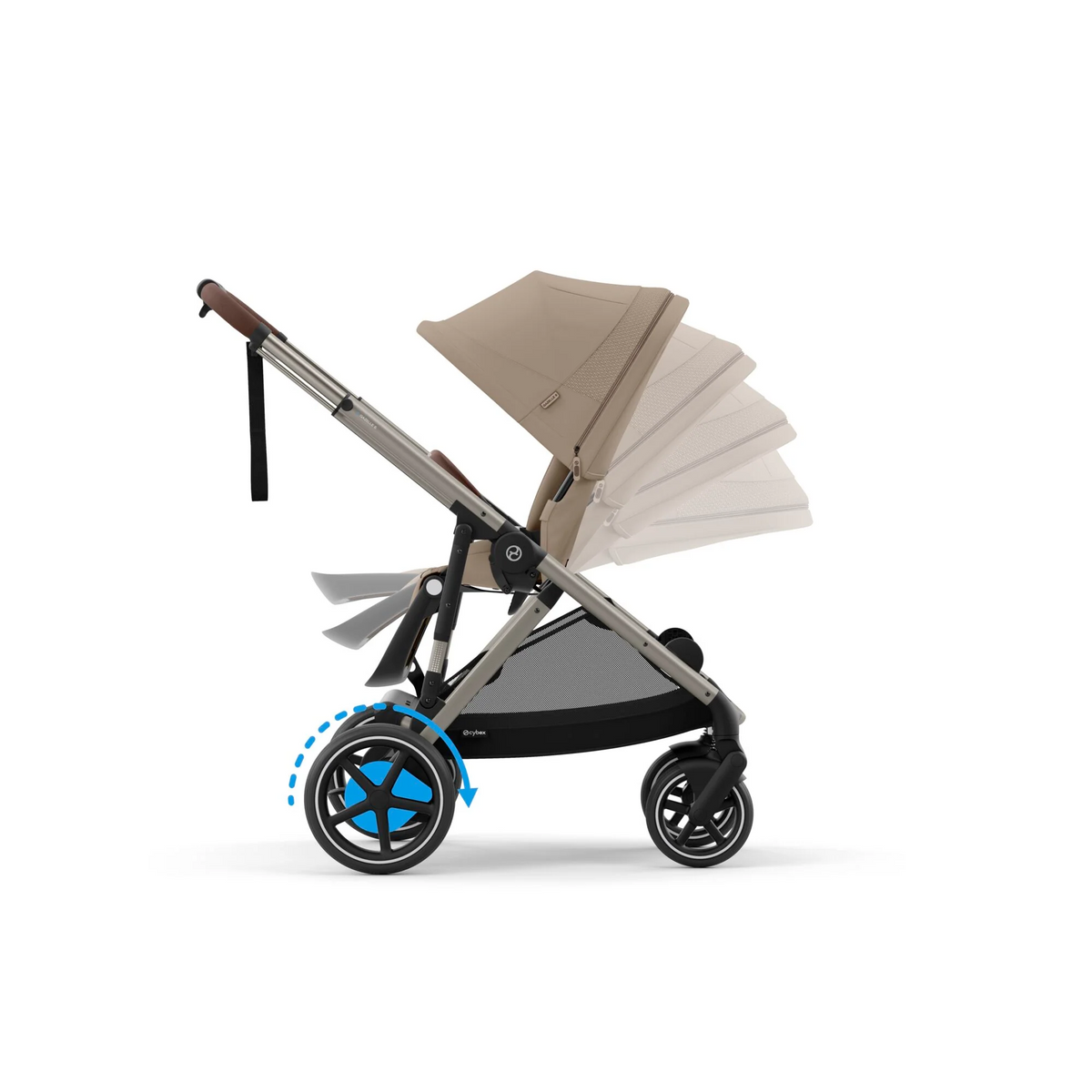Cybex eGazelle 9 Piece Bundle | inc Gold Footmuff - Almond Beige 6