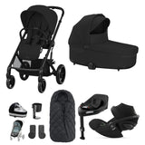 Cybex Balios S Lux Travel System with Cloud G & ISOFIX Base - Moon Black