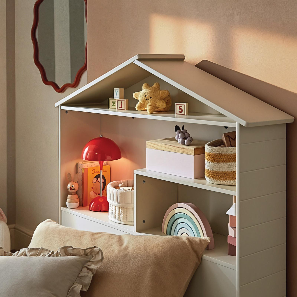 CuddleCo Single Bed with Storage - House