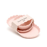 Pink Daisy Wavy Edge Silicone Bowl and Plate Set