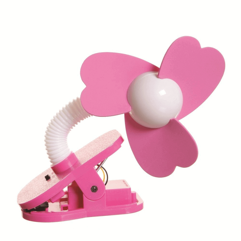 Dreambaby Portable Clip On Stroller Fan - Pink 2