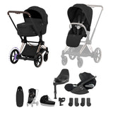 Cybex ePriam 2026 Ultimate Accessory Bundle with Cloud T & ISOFIX Base - Rose Gold/Sepia Black