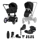 Cybex ePriam 2026 Ultimate Accessory Bundle with Cloud T & ISOFIX Base - Matt Black/Sepia Black