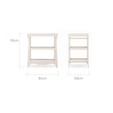 CuddleCo Clara Mini 2 Piece Nursery Furniture Set with Cot Bed and Changer - Cashmere