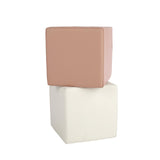 CuddleCo Soft Play Cubes 2pc - Tuscany/Pebble