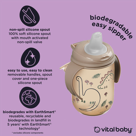 Vital Baby Easy Sipper Children's Cup 350ml - Natural Moss