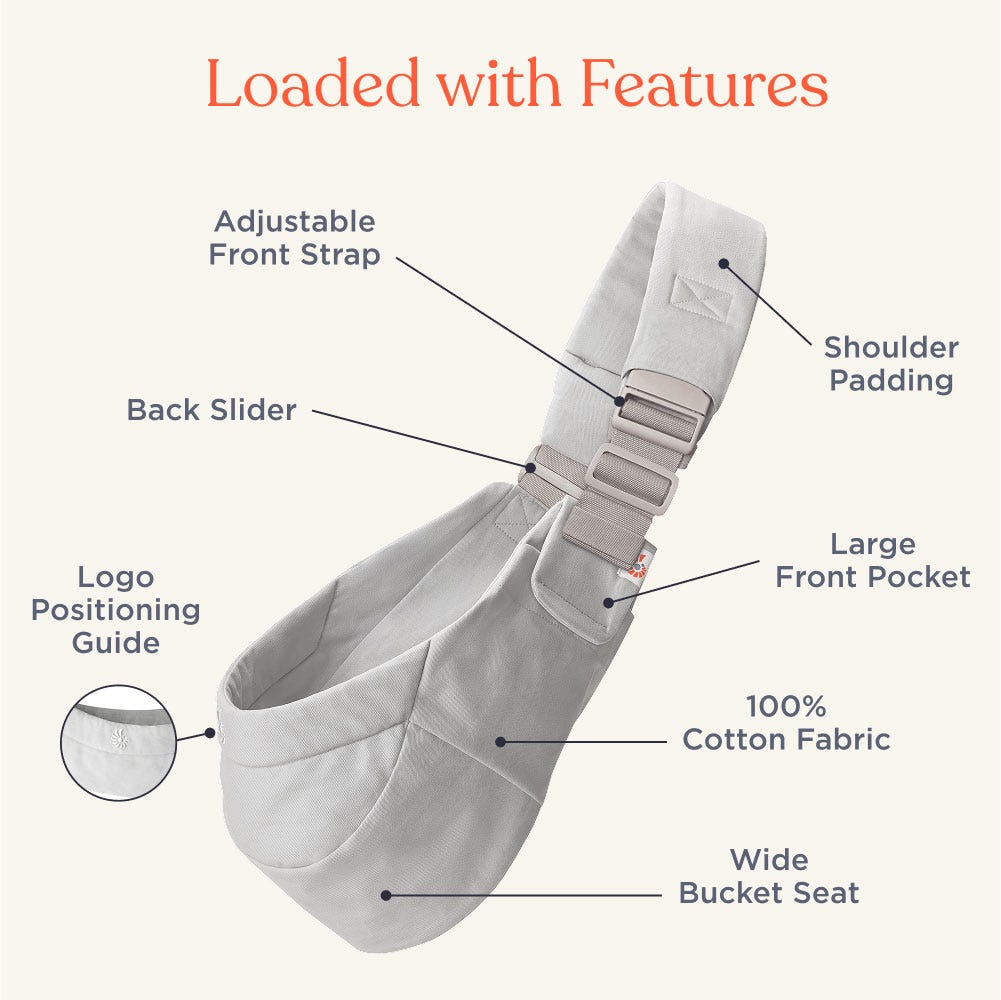 ergobaby Upsie Toddler Sling Carrier - Onyx Black
