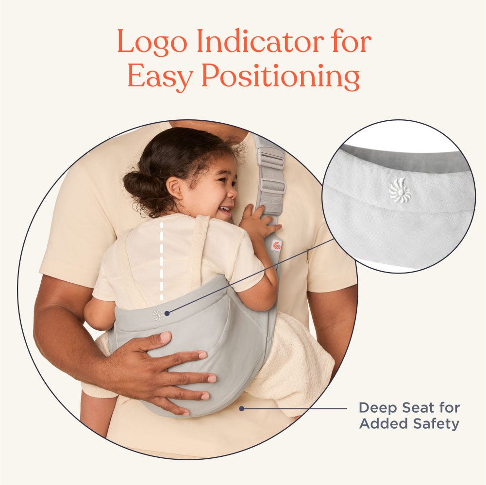 ergobaby Upsie Toddler Sling Carrier - Onyx Black