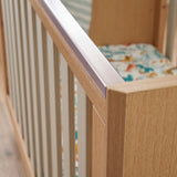 Tutti Bambini Fika Mini 2 Piece Nursery Furniture Set with Cot Bed & Dresser - White Sand & Light Oak