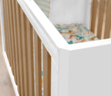Tutti Bambini Fika 2 Piece Nursery Furniture Set with Cot Bed & Dresser - White & Light Oak